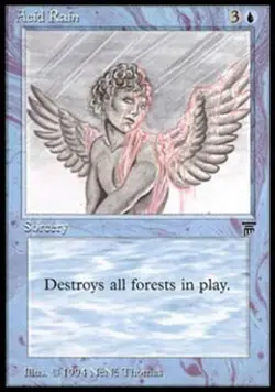 MTG English Acid Rain Medium Play Normal Legends - Image 1