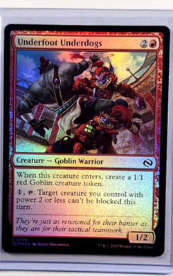 2025 MTG Magic The Gathering TDM Tarkir Dragonstorm Foil 129 Underfoot Underdogs - Image 1