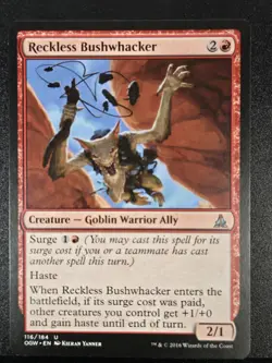 Reckless Bushwhacker #116 Oath of the Gatewatch OGW Magic MTG Foil - Image 1