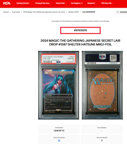 2024 MTG Magic The Gathering SLD Secret Lair Foil Japanese #1587 Shelter PSA 10 - Image 3