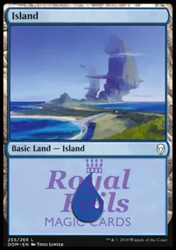 Island 255 4x FOIL DOM MTG Dominaria Basic Land MINT blue - Image 1