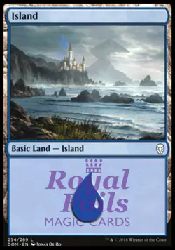 Island 254 2x FOIL DOM MTG Dominaria Basic Land MINT blue - Image 1