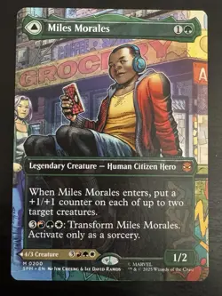 Miles Morales / Ultimate Spider-Man Borderless Marvel Mythic 0200 MTG Magic - Image 1