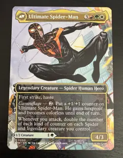 Miles Morales / Ultimate Spider-Man Borderless Marvel Mythic 0200 MTG Magic - Image 2