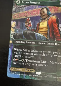 Miles Morales / Ultimate Spider-Man Borderless Marvel Mythic 0200 MTG Magic - Image 5