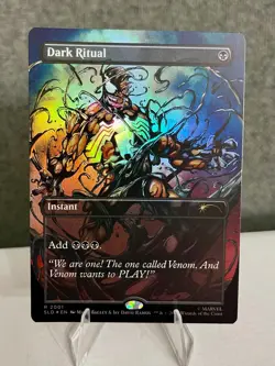 MTG Dark Ritual (Rainbow Foil) Secret Lair Drop - Venom Unleashed #2001 NM - Image 1