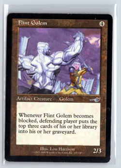 (2X) Flint Golem Nemesis Uncommon - MTG Magic the Gathering Card - Image 1