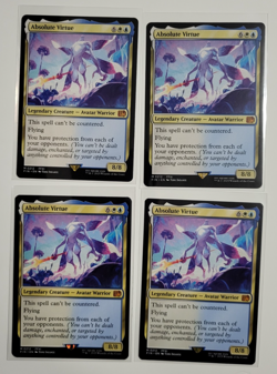 Magic MTG Final Fantasy Absolute Virtue x4 Playset Mythic Rare Non Foil - Image 1