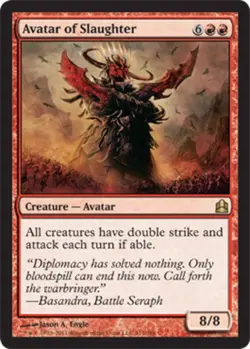1 x MTG Avatar of Slaughter Commander 2011 - Mint/Near-Mint, English - Image 1