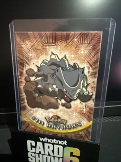 Topps Pokemon 111 Rhyhorn Blue Label NM - Image 1
