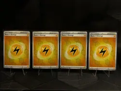 Pokemon Lot 4 Reverse Holo Lighting Energy Cards - Image 1