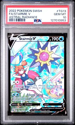 PSA 10 Starmie V #TG13 2022 Pokemon Sword & Shield Astral Radiance 127010953 - Image 1