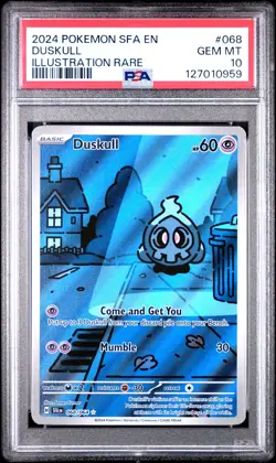 PSA 10 Duskull #068 2024 Pokemon Sfa Shrouded Fable 127010959 - Image 1