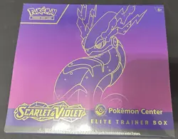 Scarlet and Violet Base Set Pokemon Center Exclusive ETB Miraidon Art SEALED - Image 1