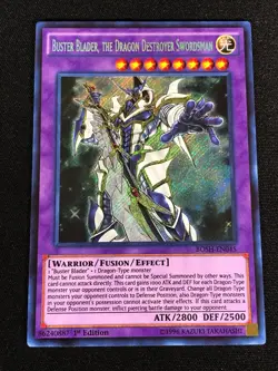 Yugioh Buster Blader The Dragon Destroyer Swordsman BOSH-EN045 1st Secret (NM) - Image 1