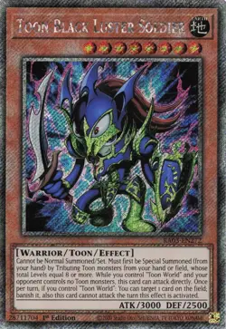 Yugioh Toon Black Luster Solider RA03-EN272 - Platinum Secret Rare - Image 1