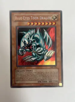 Yu-Gi-Oh! Blue-Eyes Toon Dragon Magic Ruler 1st Ed Secret Rare MRL-000 Yugioh LP - Image 1