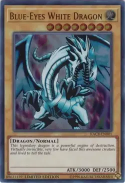 Blue-Eyes White Dragon [LOB Art] *Ultra Rare* KACB-EN001 Limited Edition YuGiOh - Image 1