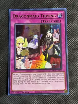 YuGiOh! - Dragonmaid Tidying RA04-EN102 Ultra Rare 1st Edition Near Mint - Image 1