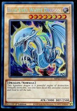 🔥YUGIOH • BLUE-EYES WHITE DRAGON • MP22-EN266 • 1st • SECRET RARE • NM🔥 - Image 1