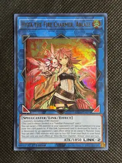 YuGiOh! - Hiita the Fire Charmer, Ablaze RA04-EN074 Ultra Rare 1st Edition NM - Image 1