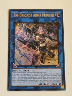 Tri-Brigade Arms Mouser DOOD-EN051 Ultra Rare Yugioh 1st Edition Mint + BONUS - Image 1
