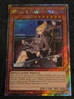 SPYRAL Master Plan Platinum Secret Rare RA04-EN276 1st Ed NM Yugioh - Image 1