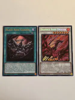 Bramble Rose Dragon + Black Rose Garden DOOD Yugioh Doom of Dimensions Set Mint - Image 1