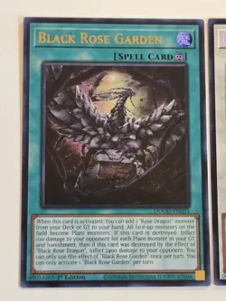 Bramble Rose Dragon + Black Rose Garden DOOD Yugioh Doom of Dimensions Set Mint - Image 3