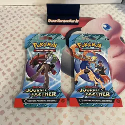Pokemon Trading Card Game Journey Together Booster Pack Lot of 2 - Image 1