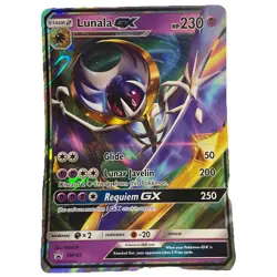 Lunala GX SM103 Jumbo Pokemon Card Holo Black Star Promo NM 2018 - Image 1