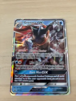 Pokemon TCG Greninja GX Black Star Promo Card SM197 - Image 1