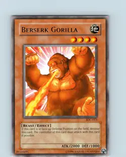 Yu-Gi-Oh TCG Berserk Gorilla IOC-013 Unlimited Regular Rare Card NM - Image 1