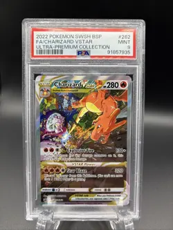 Charizard VSTAR SWSH262 Full Art Holo Promo Card PSA 9 Mint Pokemon TCG Card - Image 1