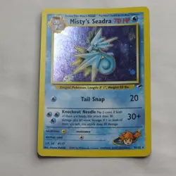 Mistys Seadra 9/132 Gym Heroes Set Holo 1999 WOTC LP Pokemon Card NOT PRERELEASE - Image 1