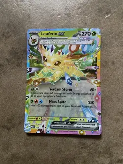Pokemon TCG Leafeon EX Prismatic Evolutions Holo Card 006/131 NM/M Condition - Image 1