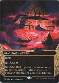 MTG Eldrazi Temple (0014) (Borderless) Normal NM Edge of Eternities: Stellar Sig - Image 1