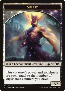 1x Spirit Token Enchantment Creature - NM - Commander 2015 - SPARROW MAGIC - Image 1