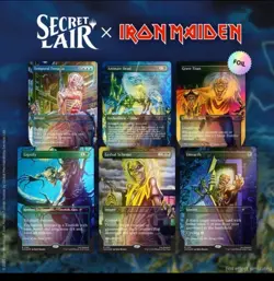 MTG Secret Lair PRESALE FOIL Iron Maiden: Album Art - Image 1