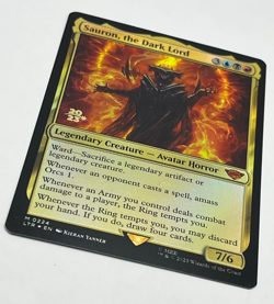 Sauron, the Dark Lord Prerelease Foil Promo MTG The Lord of the Rings LTR 0224 - Image 1