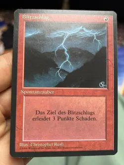 German FBB • Lightning • Pack Fresh / Slightly Warped • Mtg (2111) - Image 1