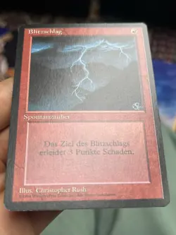 German FBB • Lightning • Pack Fresh / Slightly Warped • Mtg (2111) - Image 2