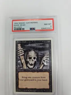 1994 Magic The Gathering Raise Dead Revised PSA 8 - Image 1