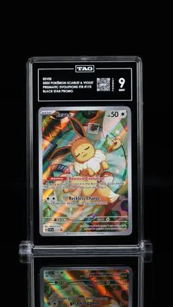 TAG 9 MINT Pokemon Eevee Prismatic Evolutions ETB Illustration Promo SVP EN 173 - Image 1