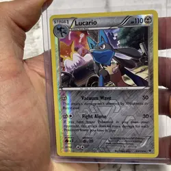 Pokemon Lucario - 63/124 Rare Reverse Holo -(x1)- XY Fates Collide - LP/NM TCG - Image 1