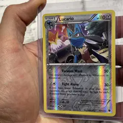 Pokemon Lucario - 63/124 Rare Reverse Holo -(x1)- XY Fates Collide - LP/NM TCG - Image 2