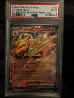 2024 POKEMON SVP EN-SV BLACK STAR PROMO #161 CHARIZARD EX PSA 9 - Image 1