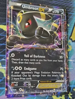Pokemon TCG Umbreon-EX Fates Collide 55/124 Holo Holo Rare ex - Image 3