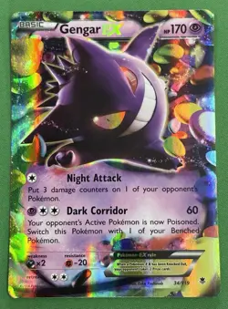 Gengar EX 34/119 XY-Phantom Forces Holo @ 2014 Pokemon - Image 1