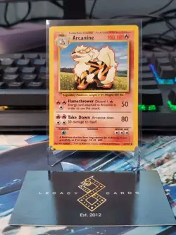 Arcanine 23/102 - Base Set Unlimited Non-Holo Rare - Pokemon TCG (NM) - Image 1
